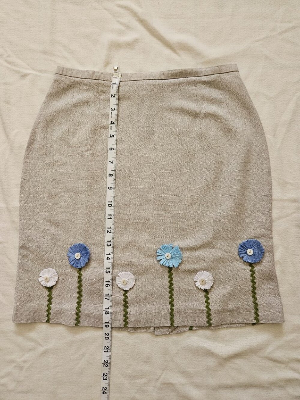 Vintage Floral Whimsy 90s Skirt - Picture 4 of 6